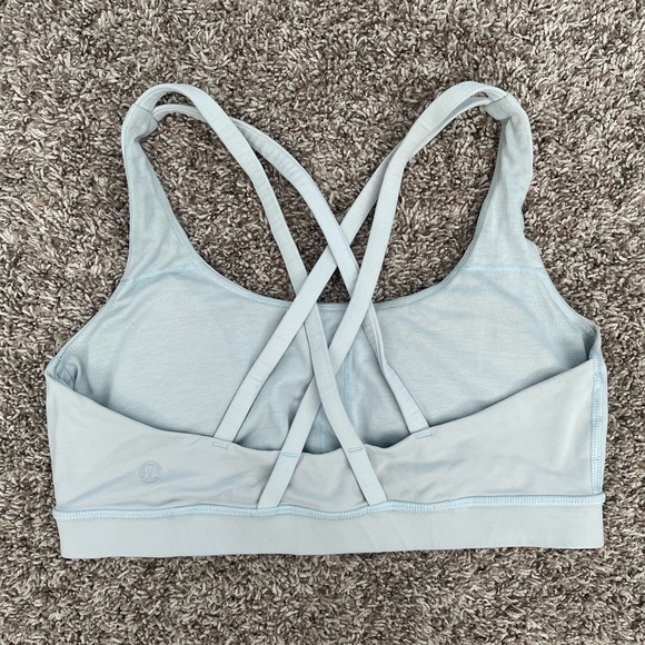 lululemon athletica Other - lululemon energy bra size 8 light blue